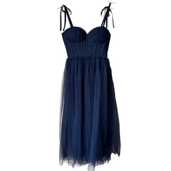 Showpo Aisha Tulle Midi Corset Dress Size 4 - Picture 1 of 3